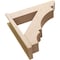 Ekena Millwork 8-in W x 34-in D x 34-in H Balboa Slat Rough Cedar Woodgrain TimberThane Outlooker, Primed Tan OUTUR080X34X34BOA24RCPR - alternate 2